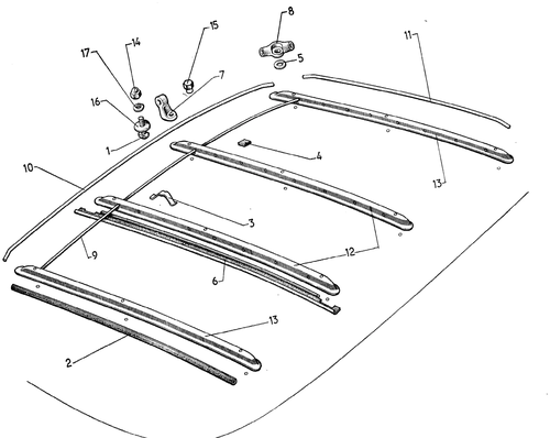 Luggage rack, page 212 — 604 Parts Catalog — Vol. 2