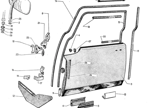 Front doors, page 214 — 604 Parts Catalog — Vol. 2