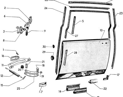 Rear doors - BL, page 218 — 604 Parts Catalog — Vol. 2
