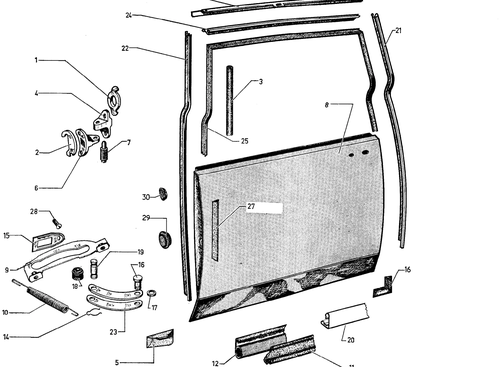 Rear doors - BK, page 222 — 604 Parts Catalog — Vol. 2