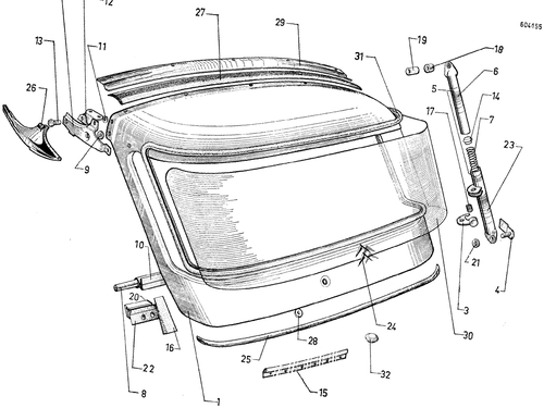Upper R. Door (BK), page 244 — 604 Parts Catalog — Vol. 2