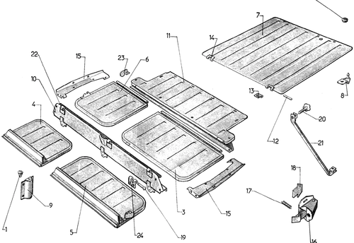 Rear floor - Ambu., page 256 — 604 Parts Catalog — Vol. 2