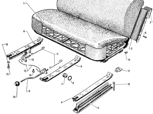 Front bench seat, page 303 — 604 Parts Catalog — Vol. 2