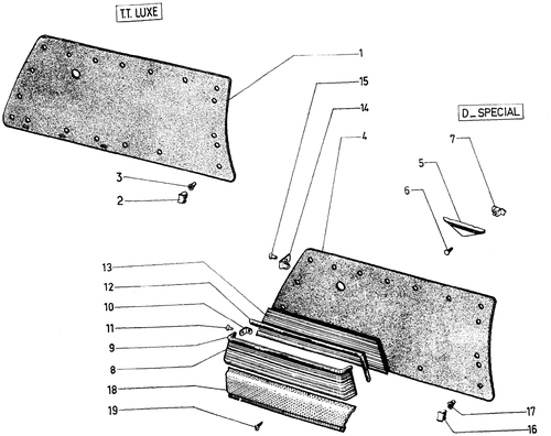 Door trim panels, page 322 — 604 Parts Catalog — Vol. 2