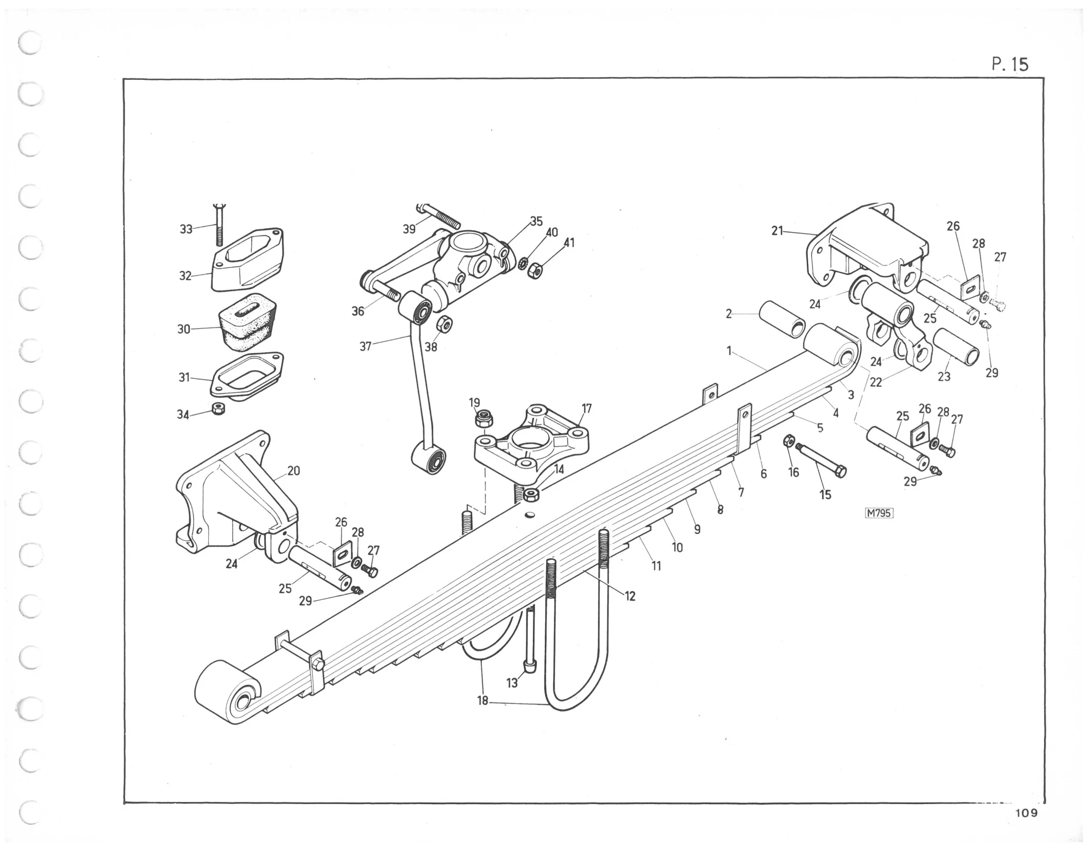 Planche 3: Suspension Avant Nyd Et, page 116 of 545 — 350-450-480-490-530 Diesel Spare Parts Catalogue, Tome I