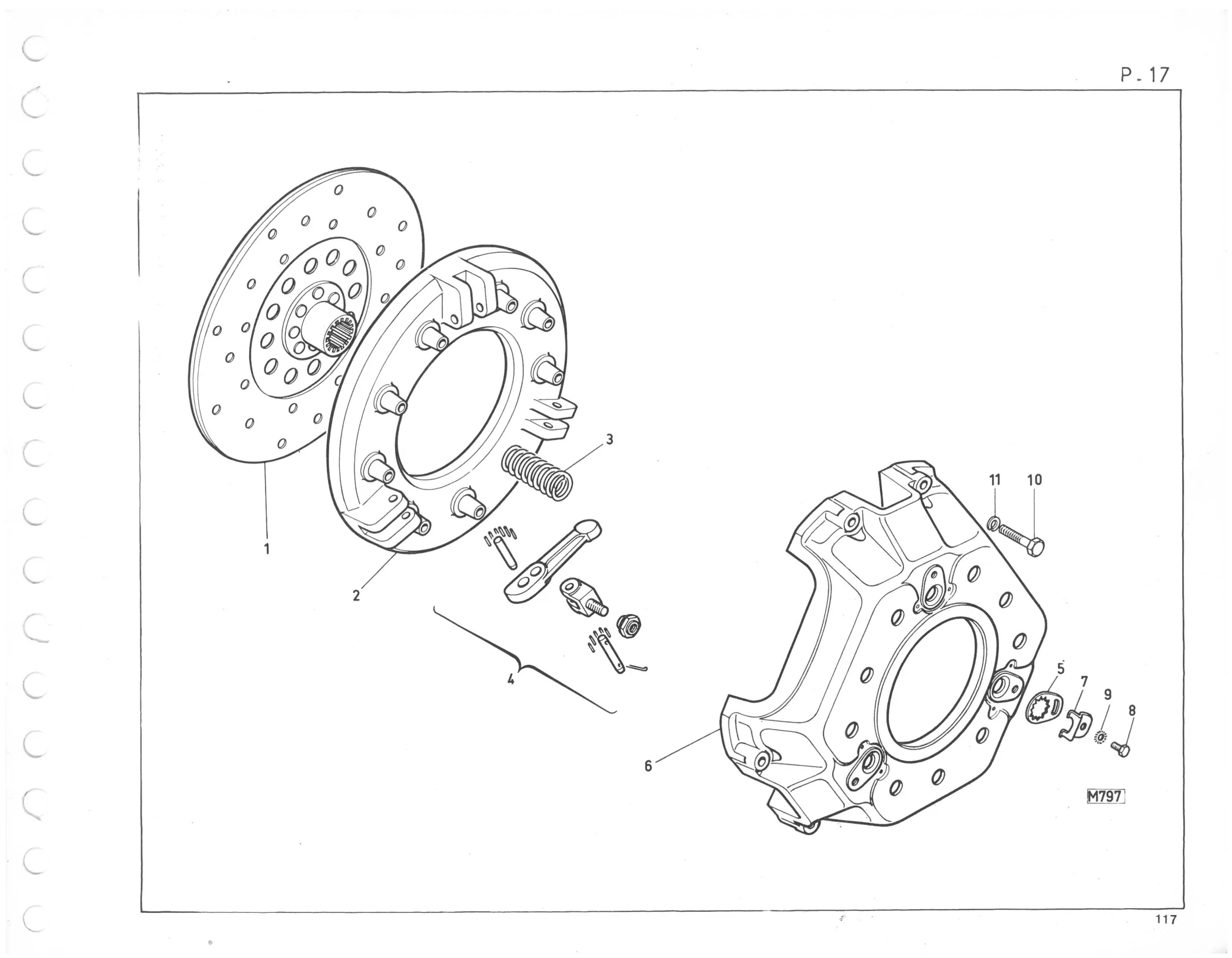 Planche 9: Detail Embrayage 11” Lf30, page 122 of 545 — 350-450-480-490-530 Diesel Spare Parts Catalogue, Tome I