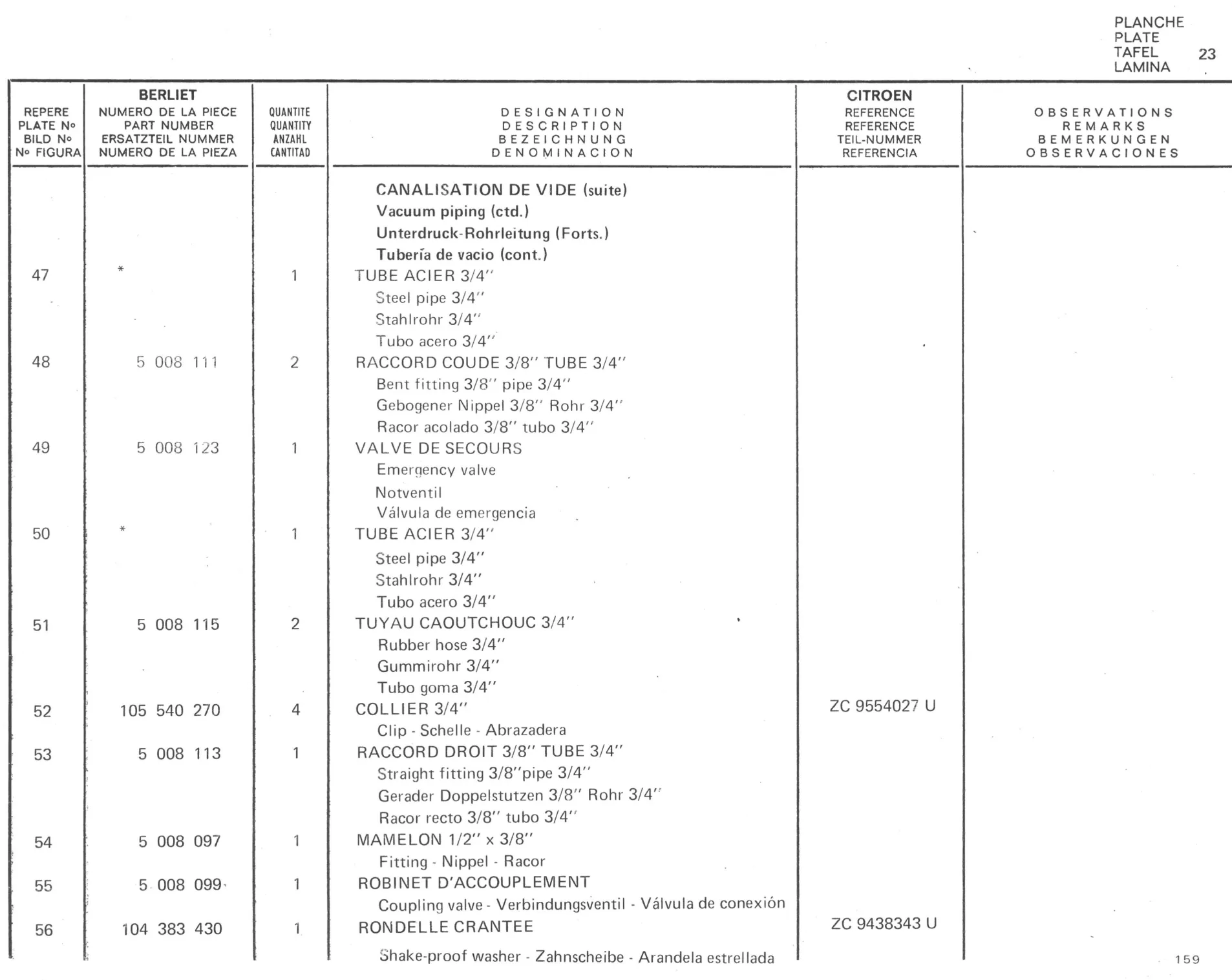 Planche 11: Commande Hydraulique De Debrayage, page 157 of 545 — 350-450-480-490-530 Diesel Spare Parts Catalogue, Tome I