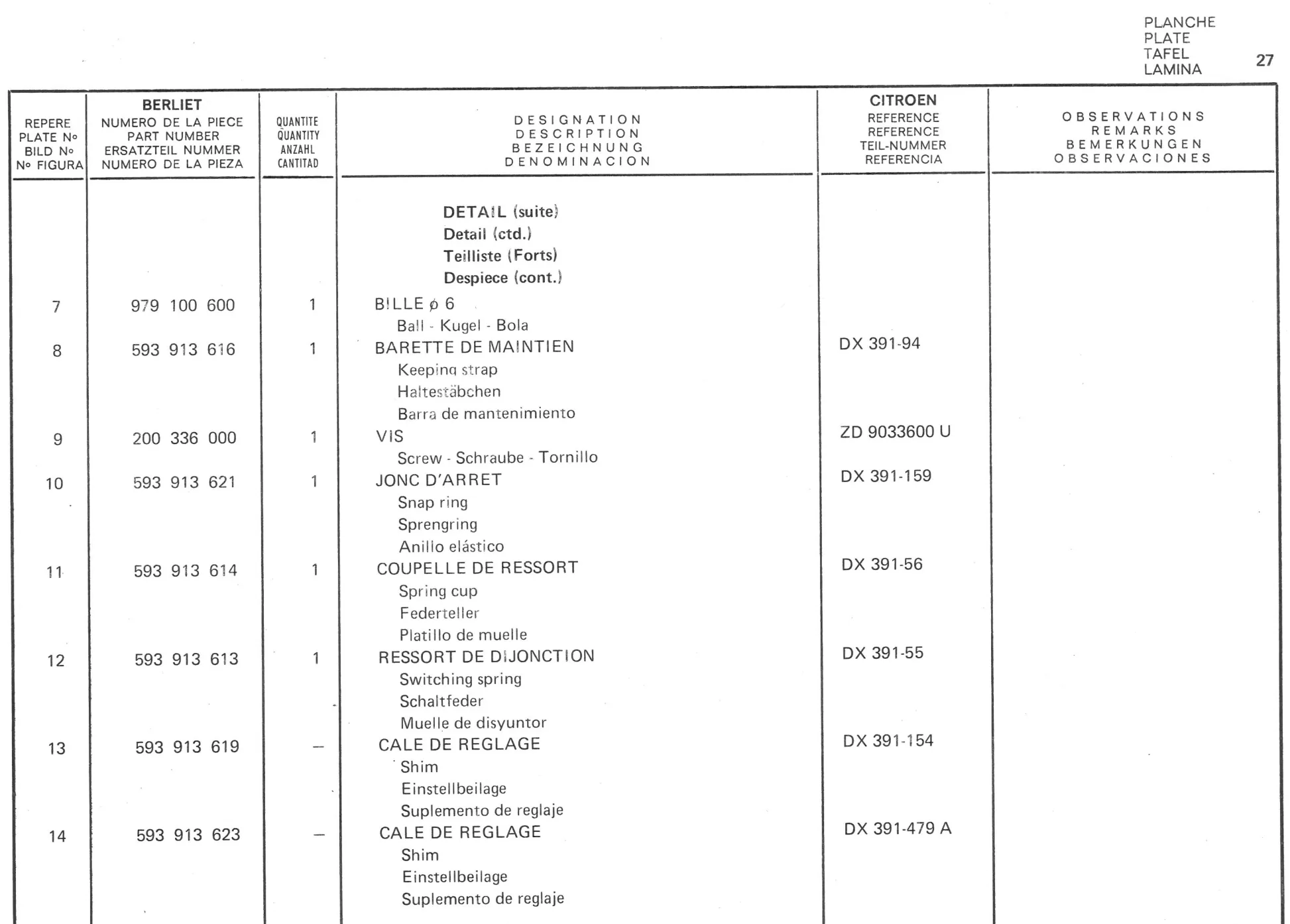 Planche 18: Reservoir D’Alimentation Hydraulique Et, page 174 of 545 — 350-450-480-490-530 Diesel Spare Parts Catalogue, Tome I