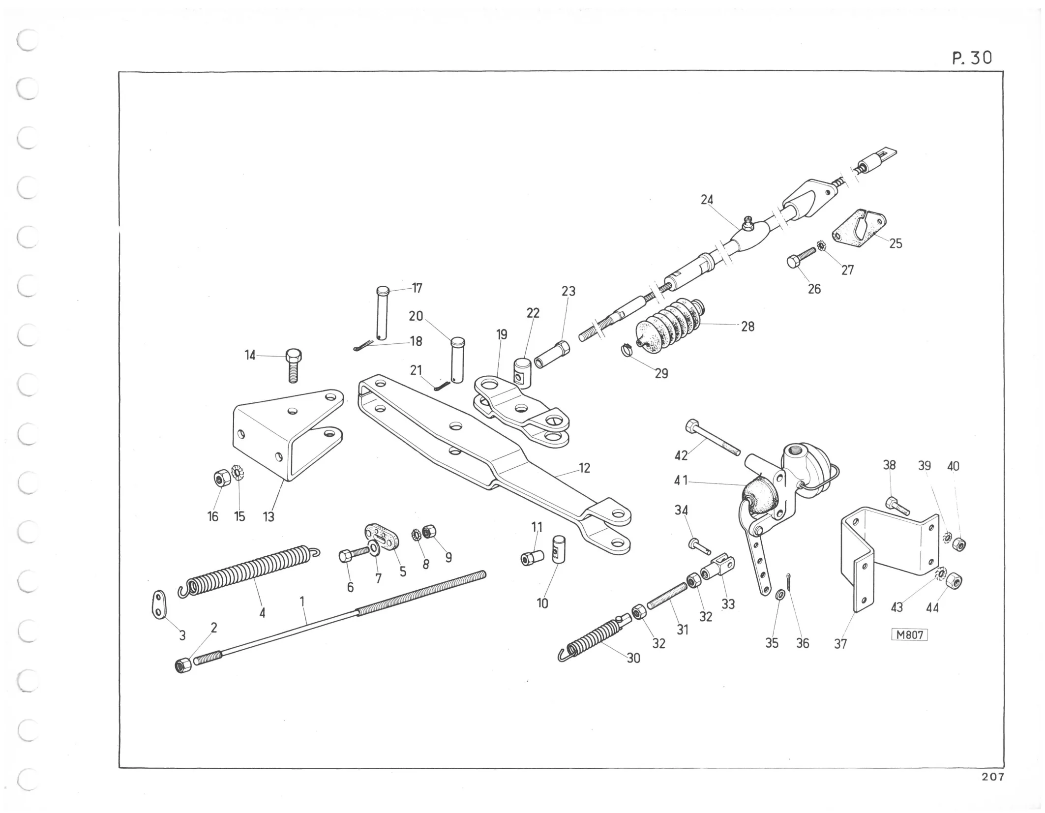 Planche 21: Frein A Main, page 194 of 545 — 350-450-480-490-530 Diesel Spare Parts Catalogue, Tome I