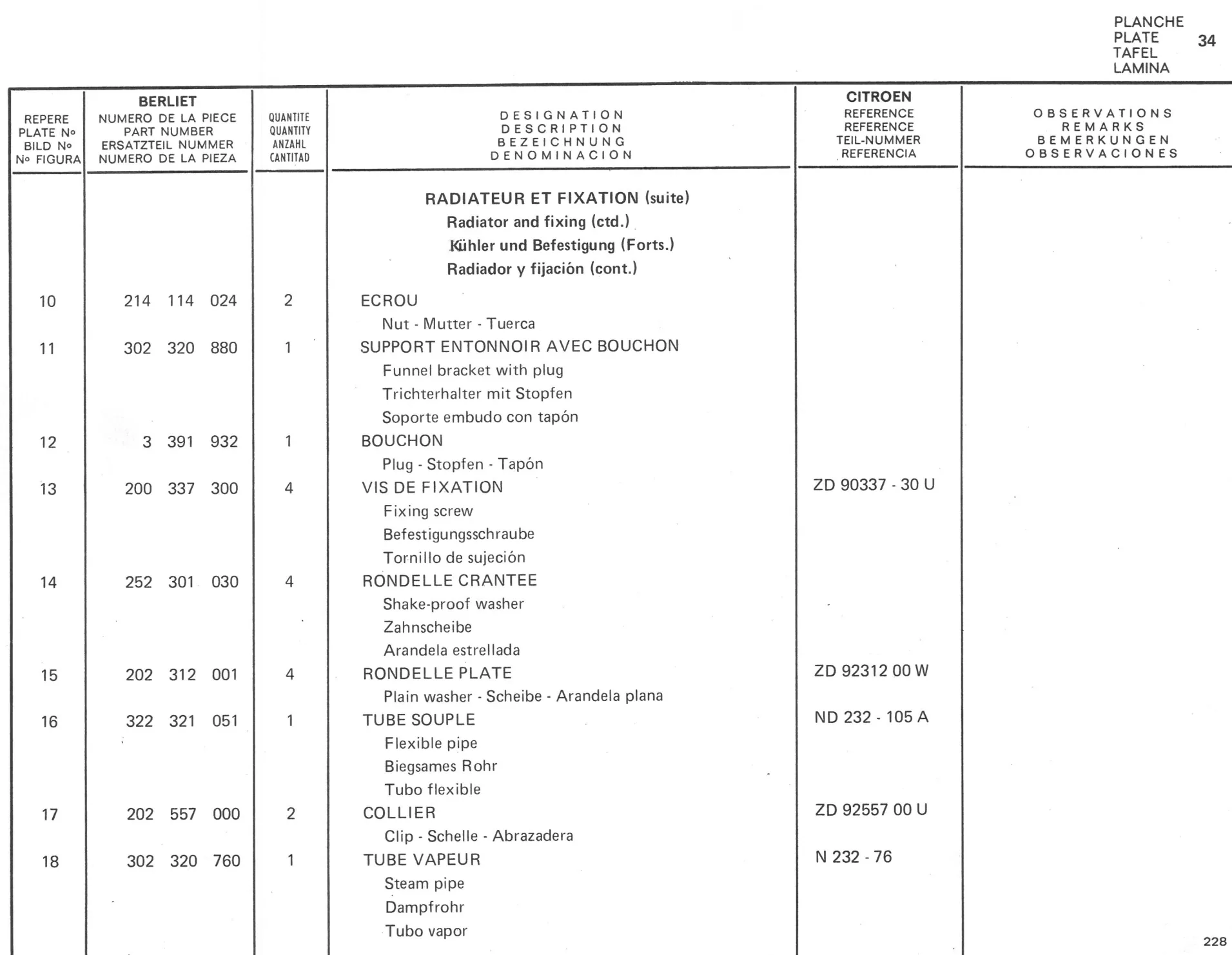 Planche 25: Detail Boitier De Direction, page 209 of 545 — 350-450-480-490-530 Diesel Spare Parts Catalogue, Tome I