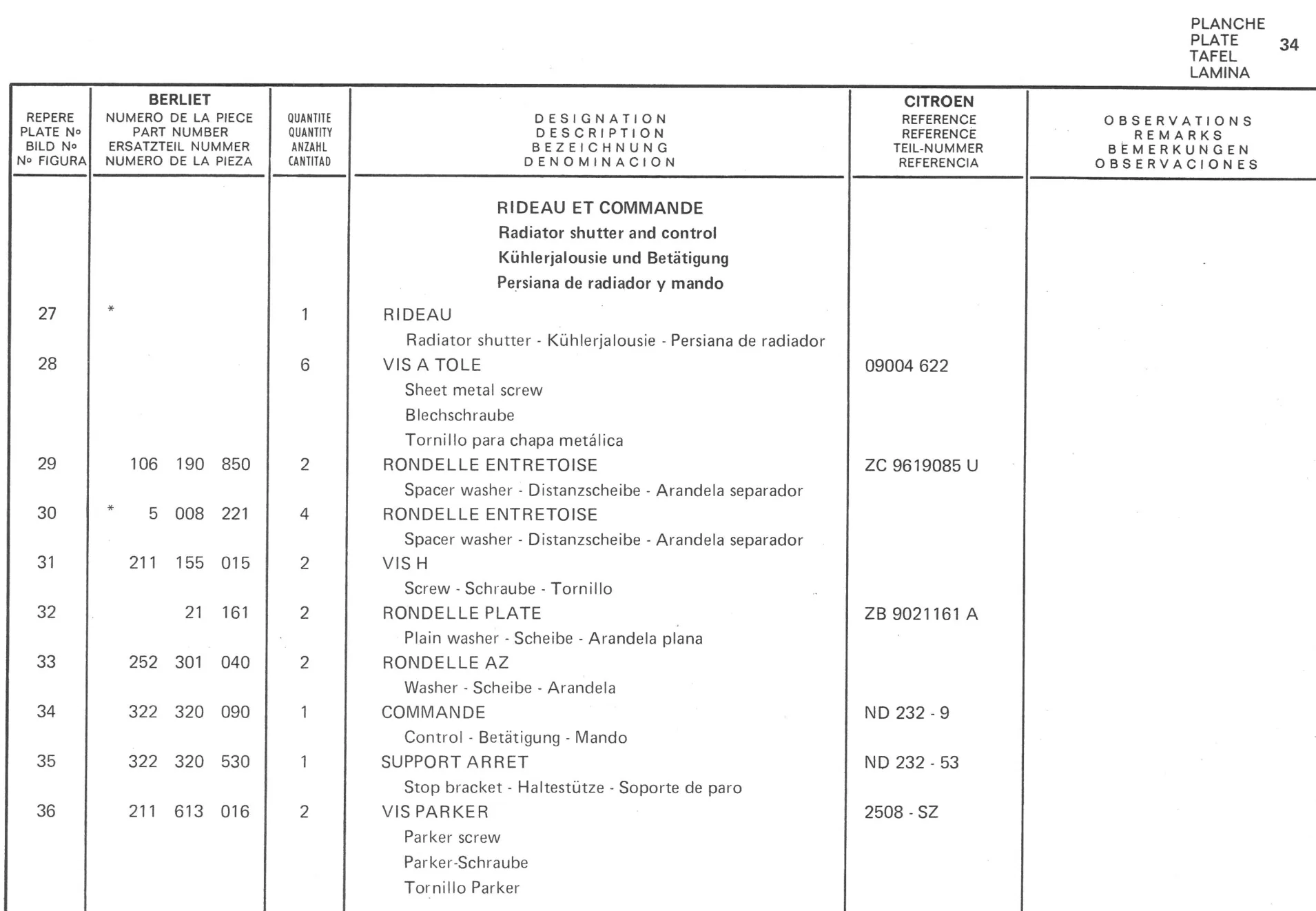 Planche 25: Detail Boitier De Direction, page 211 of 545 — 350-450-480-490-530 Diesel Spare Parts Catalogue, Tome I