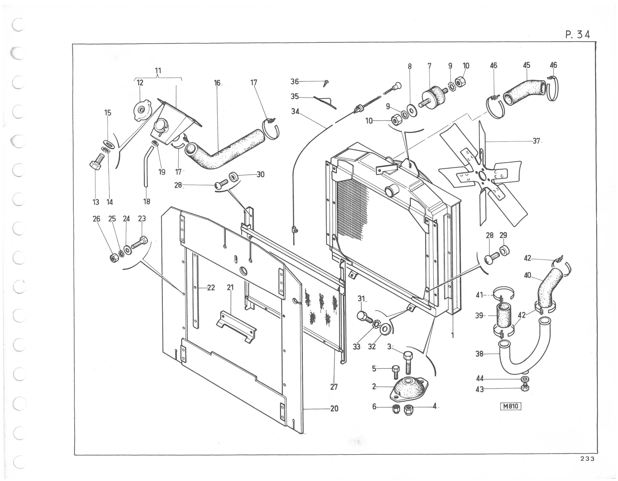 Planche 25: Detail Boitier De Direction, page 213 of 545 — 350-450-480-490-530 Diesel Spare Parts Catalogue, Tome I