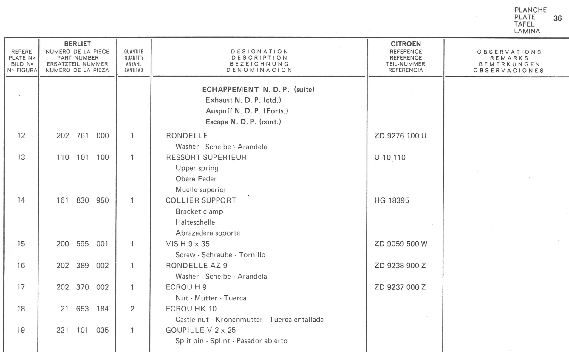 Planche 27: Aspiration D’Air., page 220 of 545 — 350-450-480-490-530 Diesel Spare Parts Catalogue, Tome I