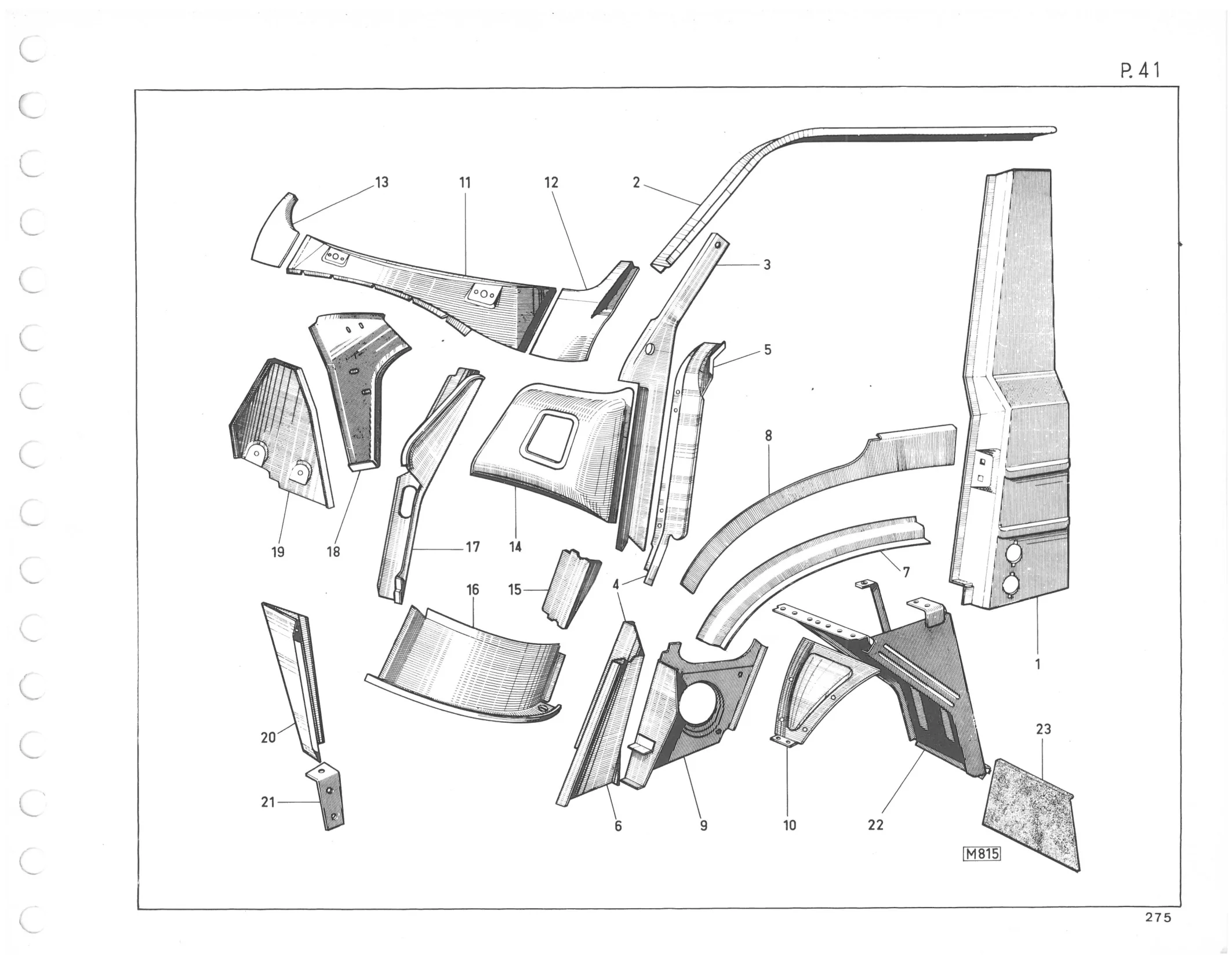 Planche 32: Cabine Elements Exterieurs De Cabine, page 246 of 545 — 350-450-480-490-530 Diesel Spare Parts Catalogue, Tome I