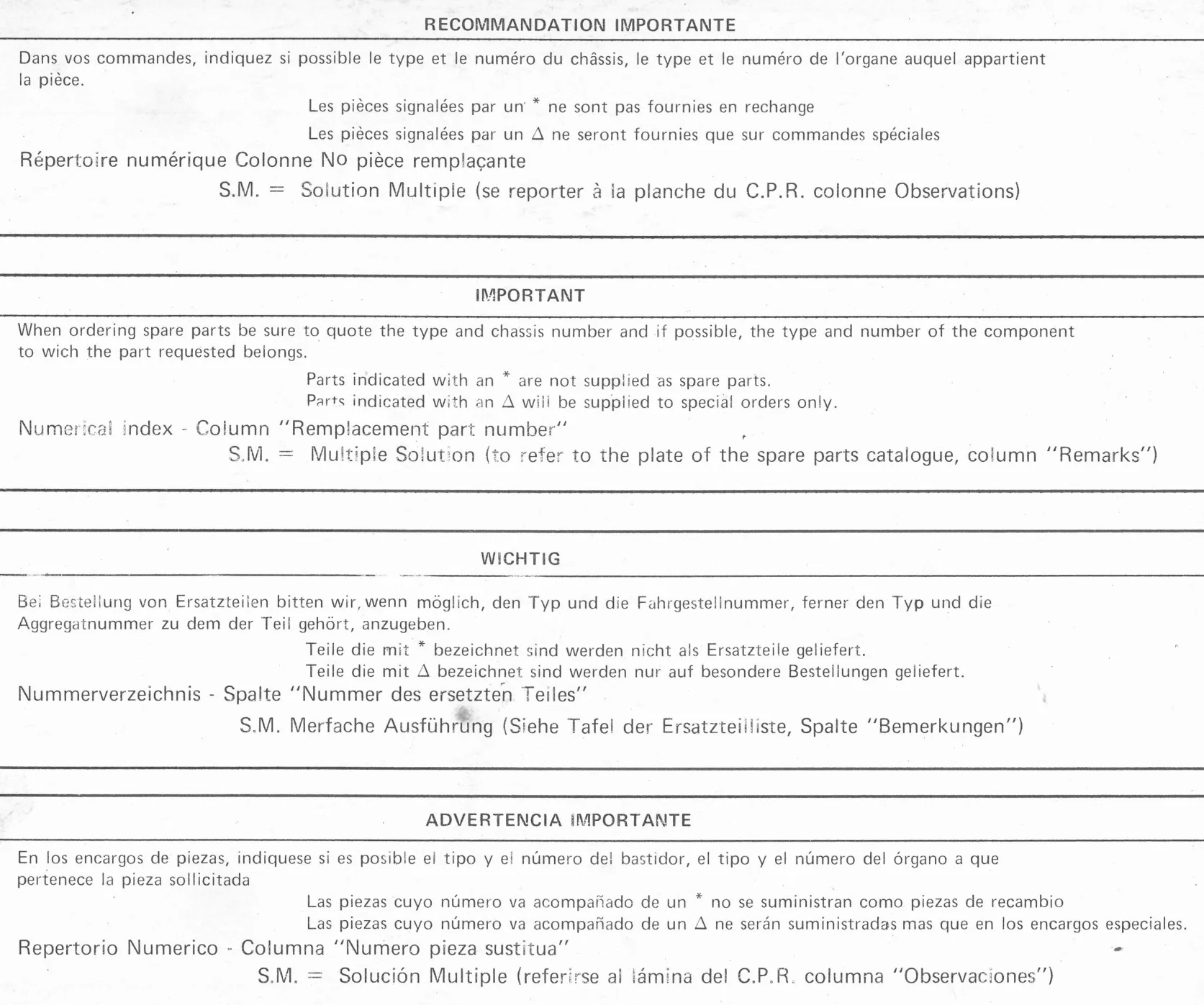 Planche 50: Appareils Sur Tableau, De Bor, page 350 of 545 — 350-450-480-490-530 Diesel Spare Parts Catalogue, Tome I