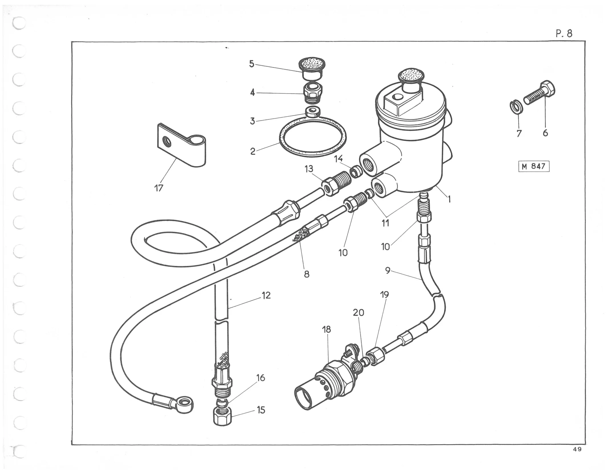 Planche 8: Systeme De Demarrage A Froid, page 400 of 545 — 350-450-480-490-530 Diesel Spare Parts Catalogue, Tome I