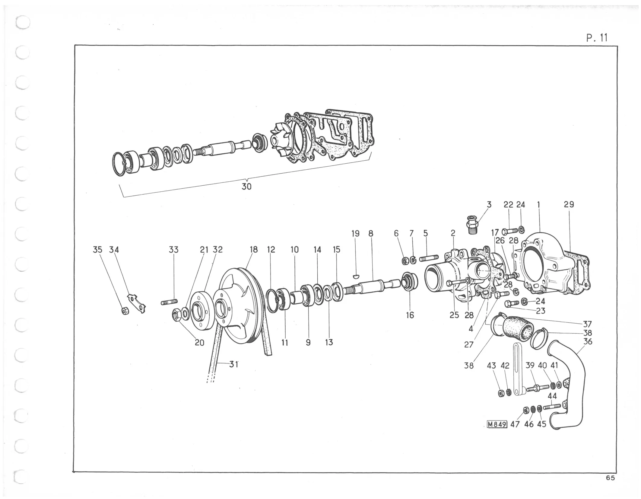 Planche 10: Filtre A Huile, page 412 of 545 — 350-450-480-490-530 Diesel Spare Parts Catalogue, Tome I