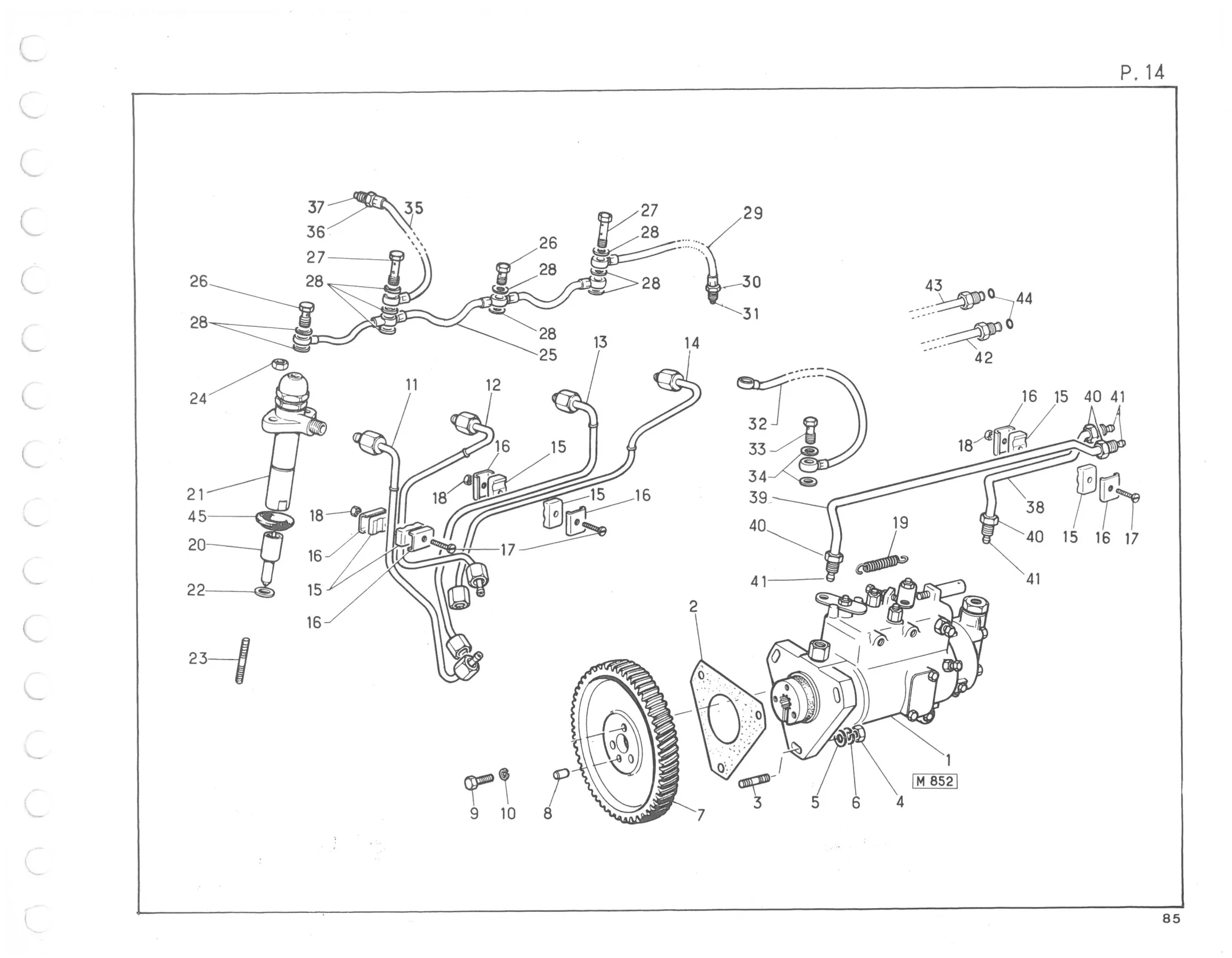 Planche 10: Filtre A Huile, page 426 of 545 — 350-450-480-490-530 Diesel Spare Parts Catalogue, Tome I