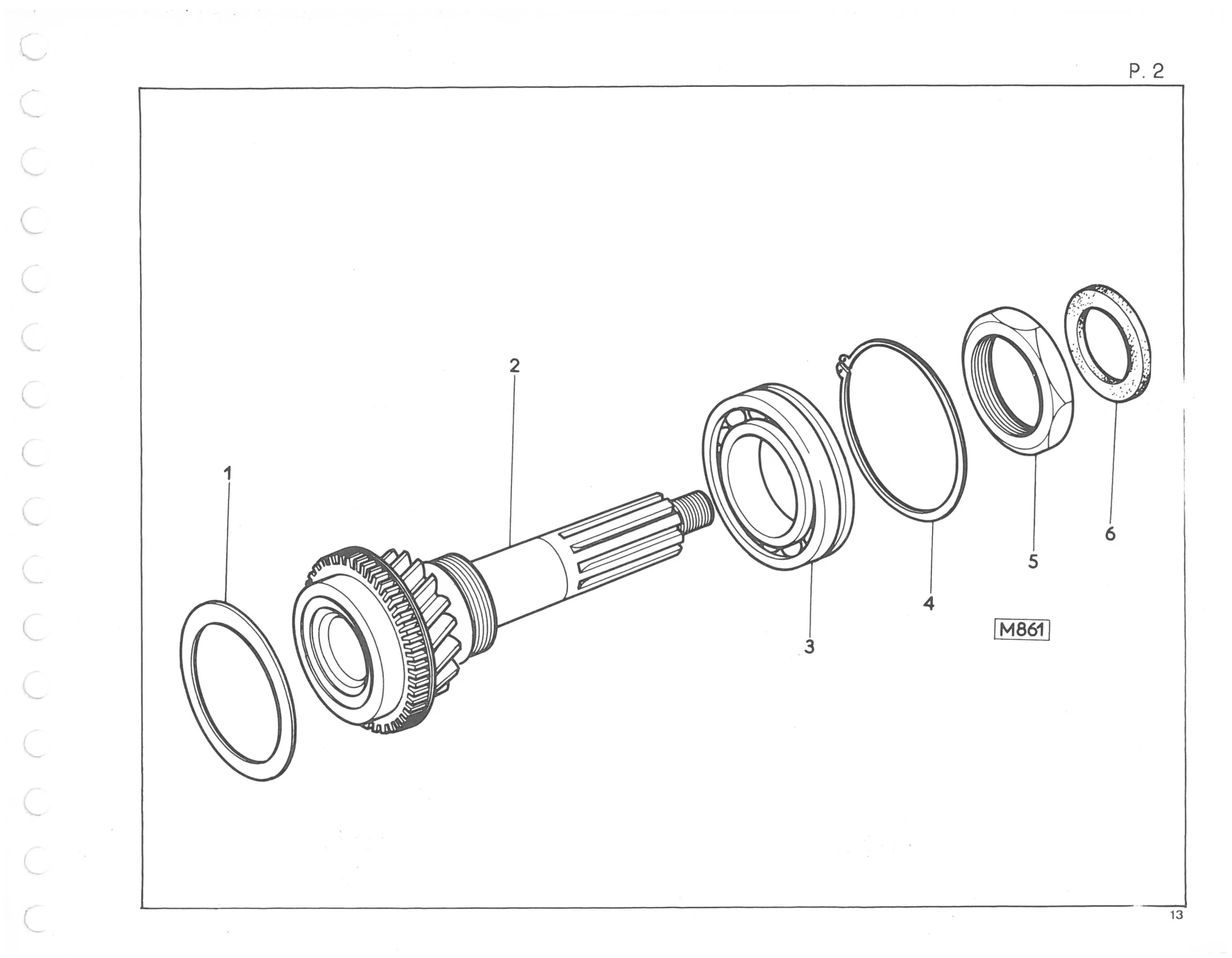 Planche 2: Arbre De Comman De, page 479 of 545 — 350-450-480-490-530 Diesel Spare Parts Catalogue, Tome I