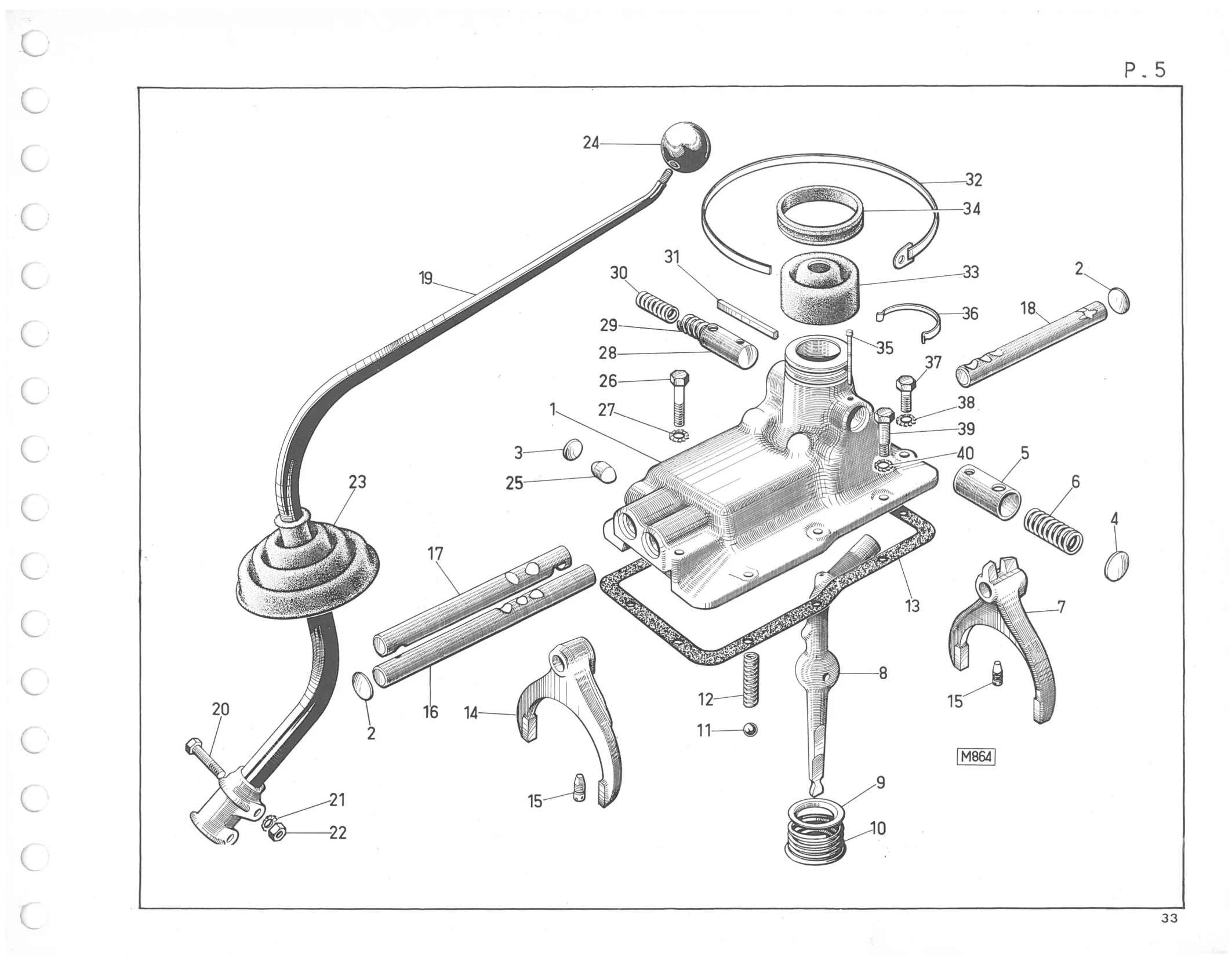Planche 4: Arbre Intermediaire, page 494 of 545 — 350-450-480-490-530 Diesel Spare Parts Catalogue, Tome I