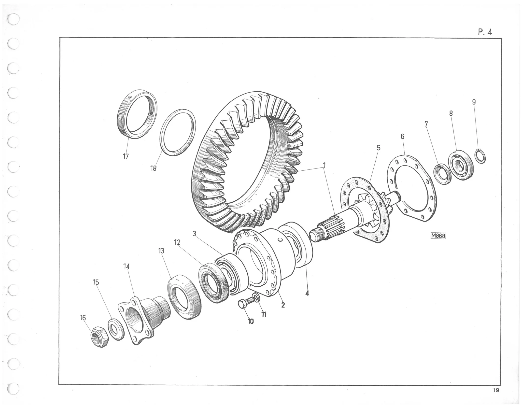 Planche 2: Moyeux Tambour Et Arbre De Roue, page 535 of 545 — 350-450-480-490-530 Diesel Spare Parts Catalogue, Tome I