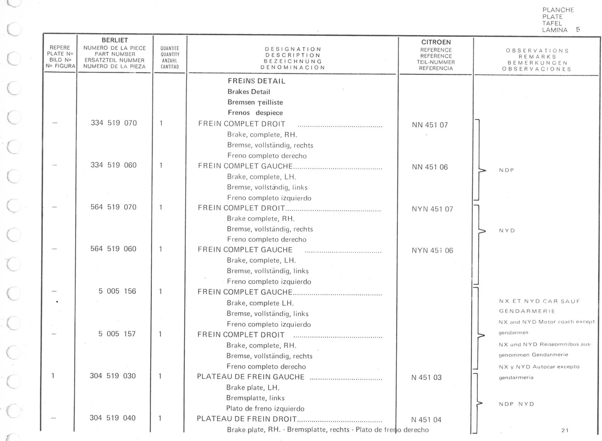 Planche 2: Moyeux Tambour Et Arbre De Roue, page 536 of 545 — 350-450-480-490-530 Diesel Spare Parts Catalogue, Tome I
