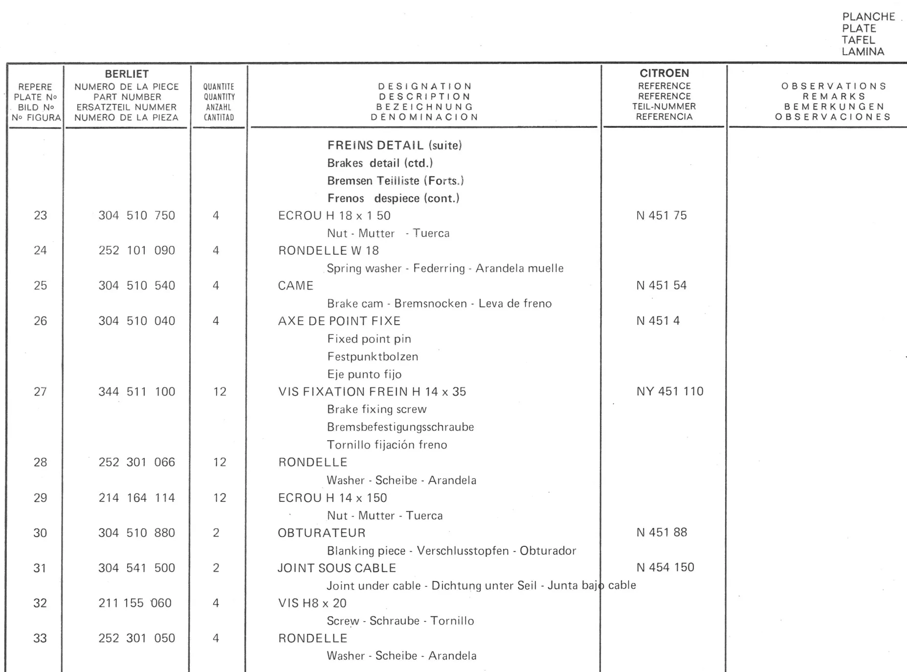 Planche 2: Moyeux Tambour Et Arbre De Roue, page 541 of 545 — 350-450-480-490-530 Diesel Spare Parts Catalogue, Tome I