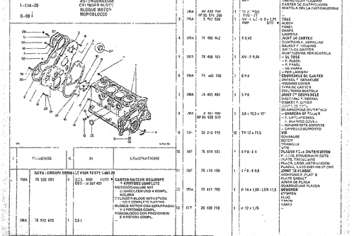Cylinder Block, page 52 — CX Parts Catalogue — 1974–1979