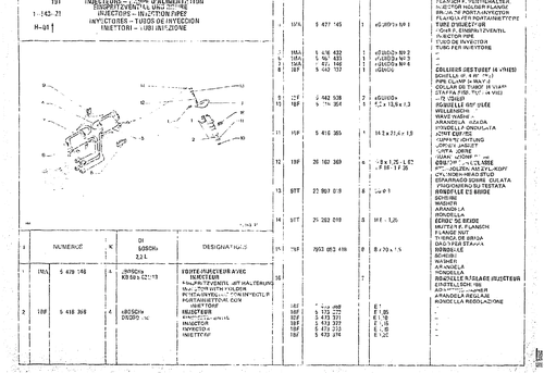 Injectors-Injection Pipes, page 91 — CX Parts Catalogue — 1974–1979