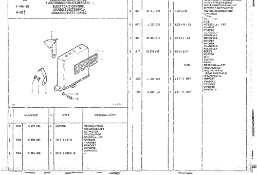 Electronic Control, page 95 — CX Parts Catalogue — 1974–1979