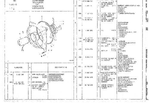 Fan, page 119 — CX Parts Catalogue — 1974–1979