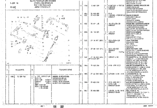 Forks And Spindles, page 156 — CX Parts Catalogue — 1974–1979