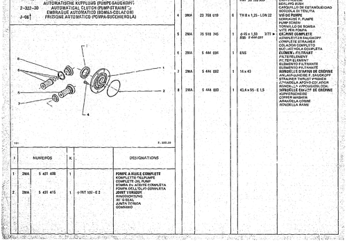 Automatic Clutch (pump Strainer), page 335 — CX Parts Catalogue — 1974–1979