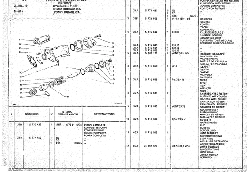 Hydraulic Pump, page 362 — CX Parts Catalogue — 1974–1979