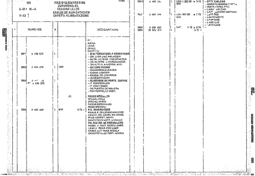 Feeding Leads, page 498 — CX Parts Catalogue — 1974–1979