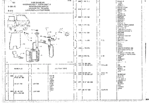 Rear Window Washer, page 547 — CX Parts Catalogue — 1974–1979
