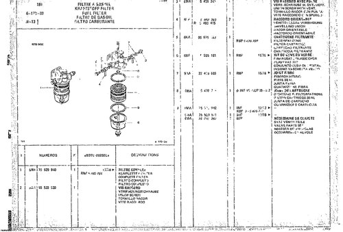 Fuel Filter, page 582 — CX Parts Catalogue — 1974–1979