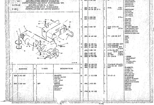 Anti-pollution (Fuel Tank), page 592 — CX Parts Catalogue — 1974–1979