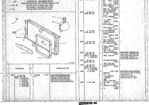 Water Cooler And Feed Tank, page 621 — CX Parts Catalogue — 1974–1979