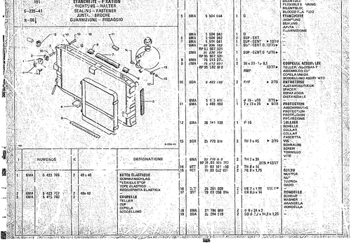 Sealing - Fastener, page 624 — CX Parts Catalogue — 1974–1979