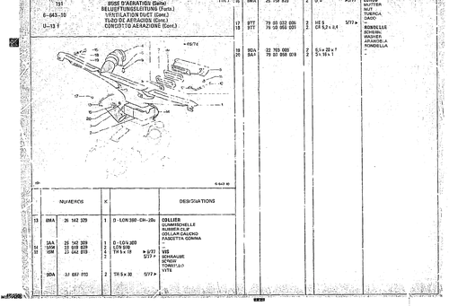 Ventilation Ducts, page 672 — CX Parts Catalogue — 1974–1979