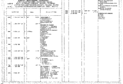 Seat F. Attendant (Complete - Padding - Trimming), page 895 — CX Parts Catalogue — 1974–1979