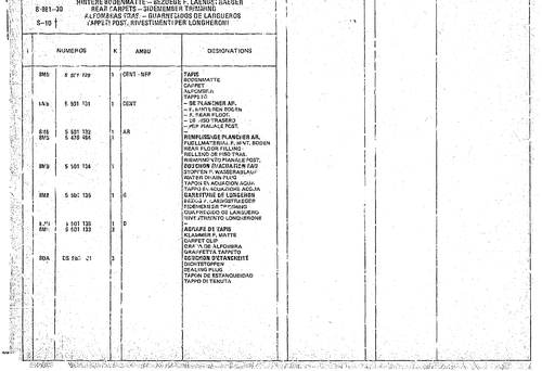 Rear Carpets, page 921 — CX Parts Catalogue — 1974–1979