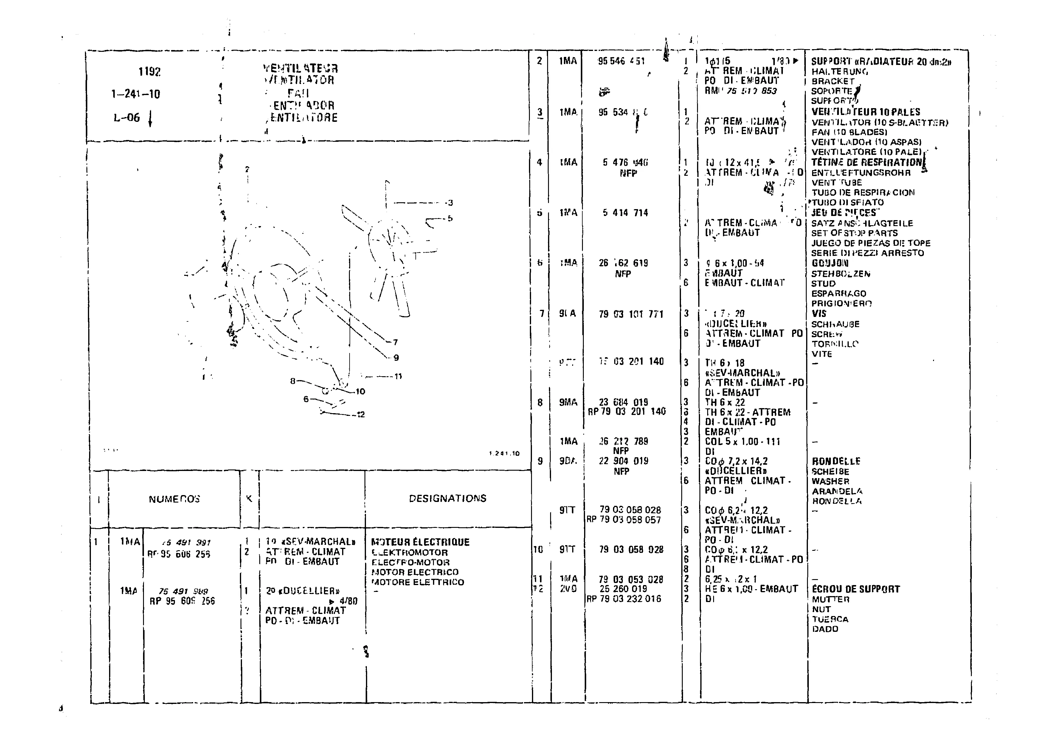 Fan, page 149 of 860 — CX Parts Catalogue — 1979–1981