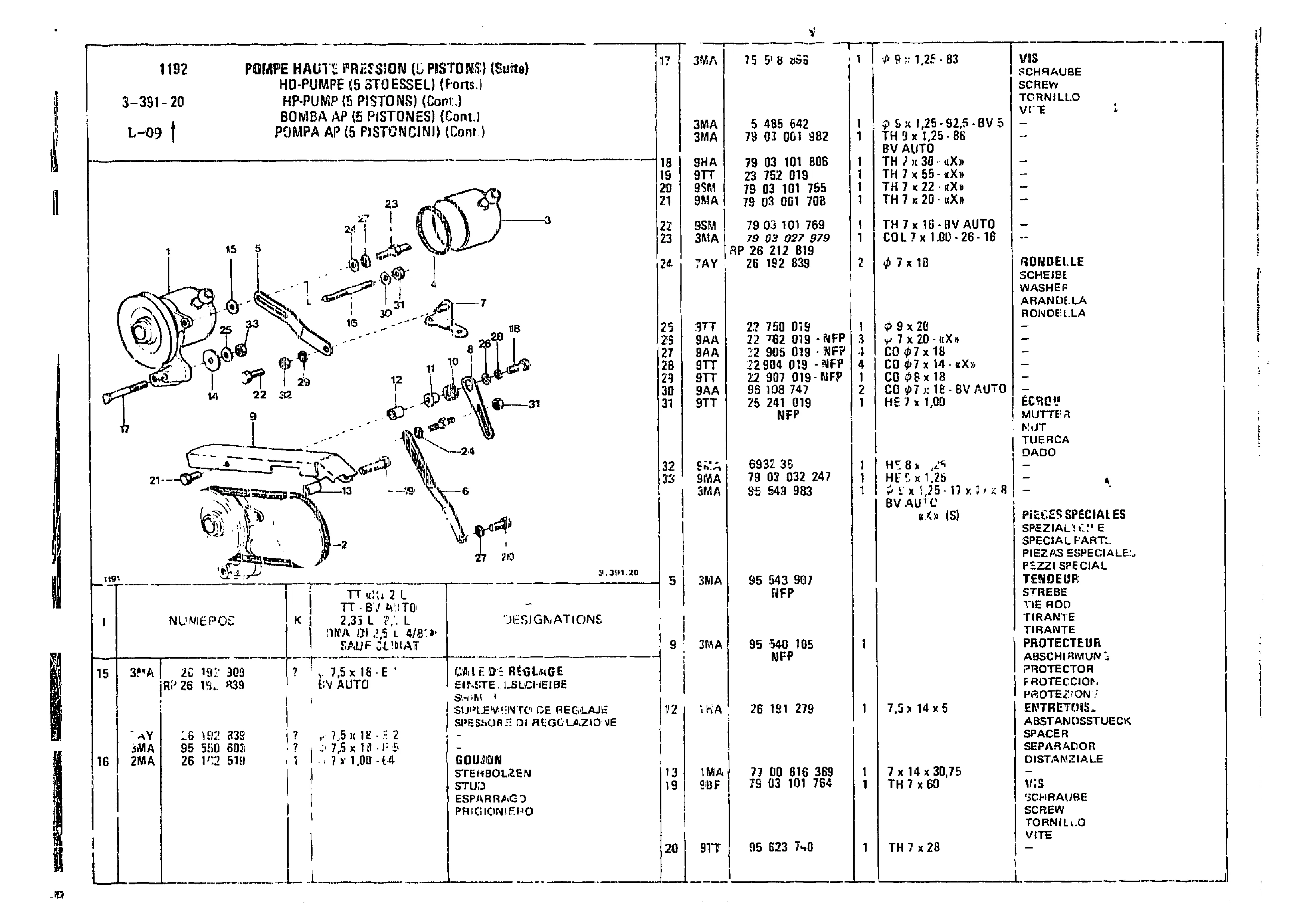 Hp Pump, page 342 of 860 — CX Parts Catalogue — 1979–1981
