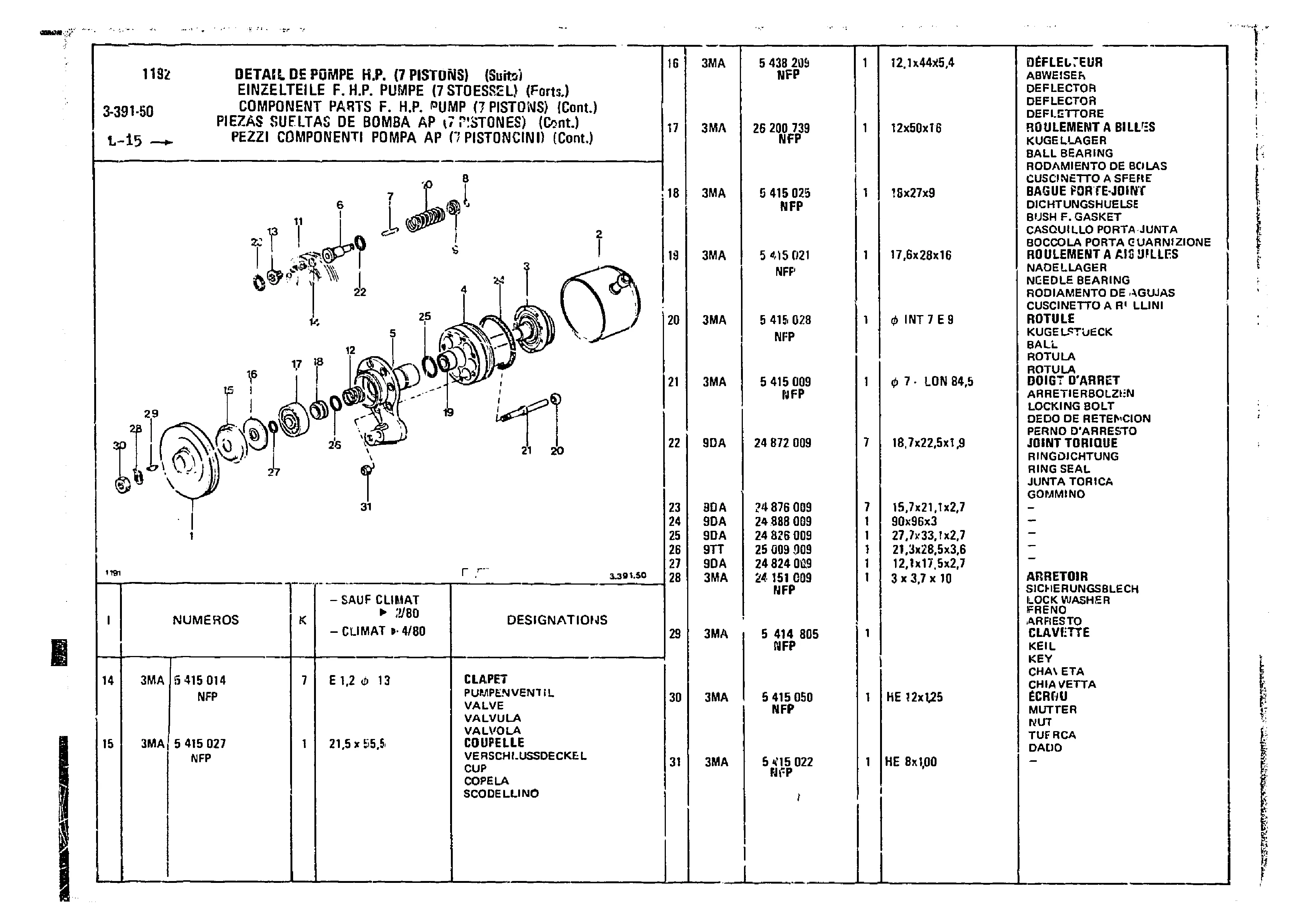 Hp Pump, page 348 of 860 — CX Parts Catalogue — 1979–1981