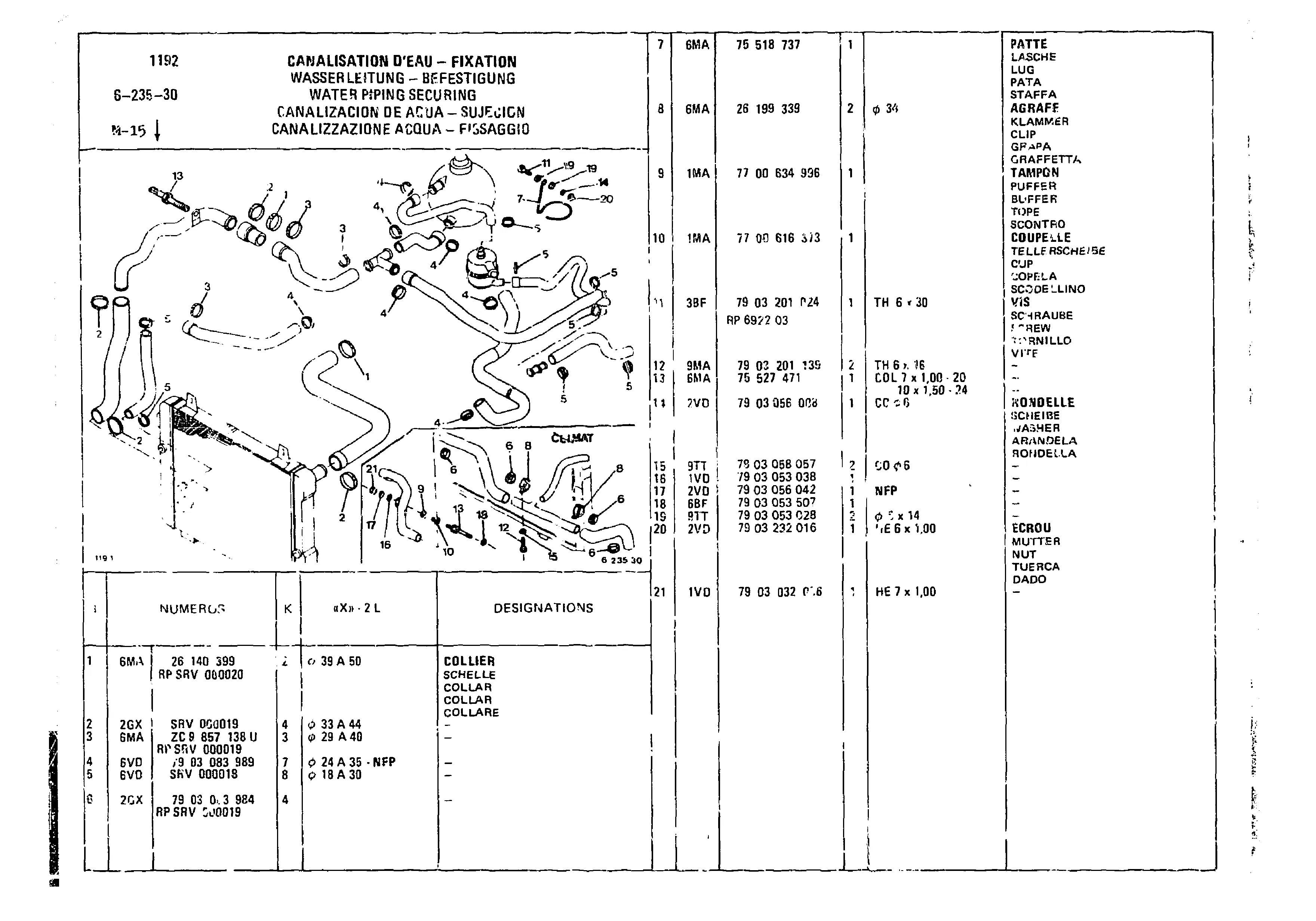 Water Piping, page 562 of 860 — CX Parts Catalogue — 1979–1981