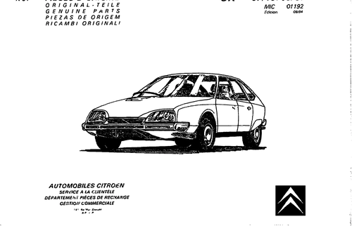 CX Parts Catalogue 1979–1981 cover