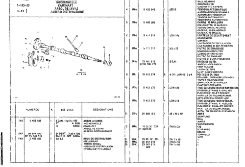 Camshaft, page 108 — CX Parts Catalogue — 1979–1981