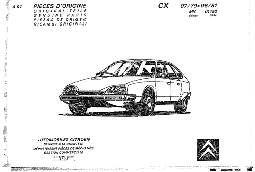 CX 79-81, page 411 — CX Parts Catalogue — 1979–1981